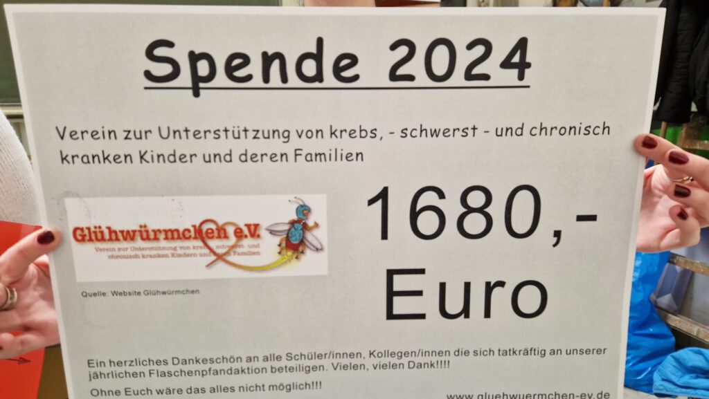 Spende für krebskranke Kinder