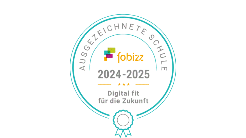 Die Berufsschule 6 & BOS Technik Augsburg als fobizz Schule 2024/25 für besonderes Engagement in digitaler Bildung ausgezeichnet