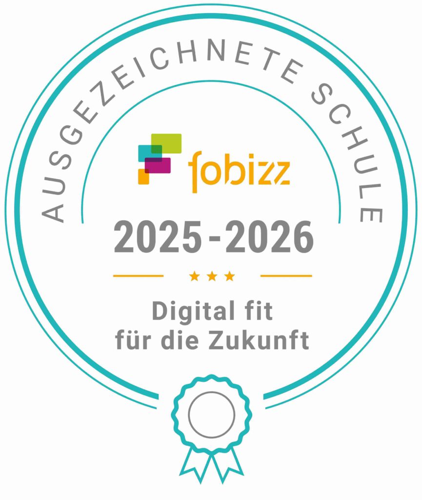 Die Berufsschule 6 & BOS Technik Augsburg als fobizz Schule 2025/26 für besonderes Engagement in digitaler Bildung ausgezeichnet