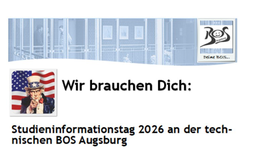 Studieninformationstag 2026 an der technischen BOS Augsburg